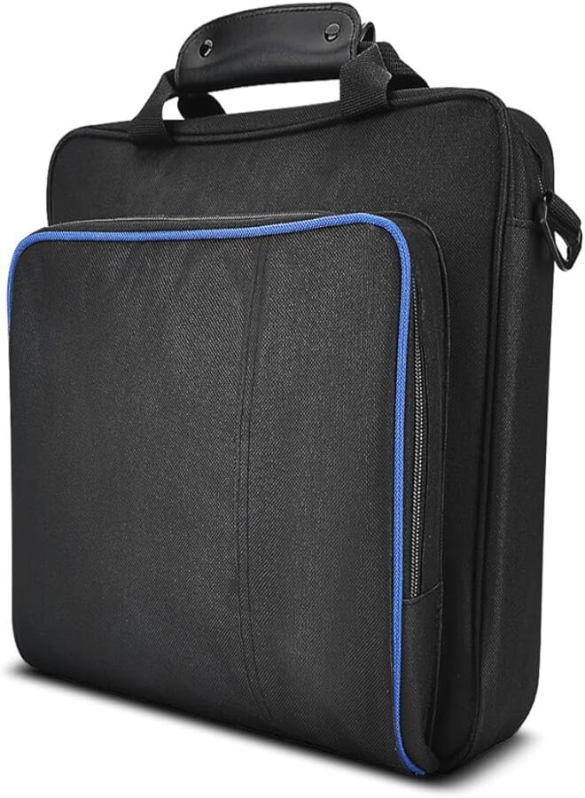 fosa Portable Travel Bag, Protective Case, Organizer Case for PS4, Material Nylon, Waterproof, Durable, Black